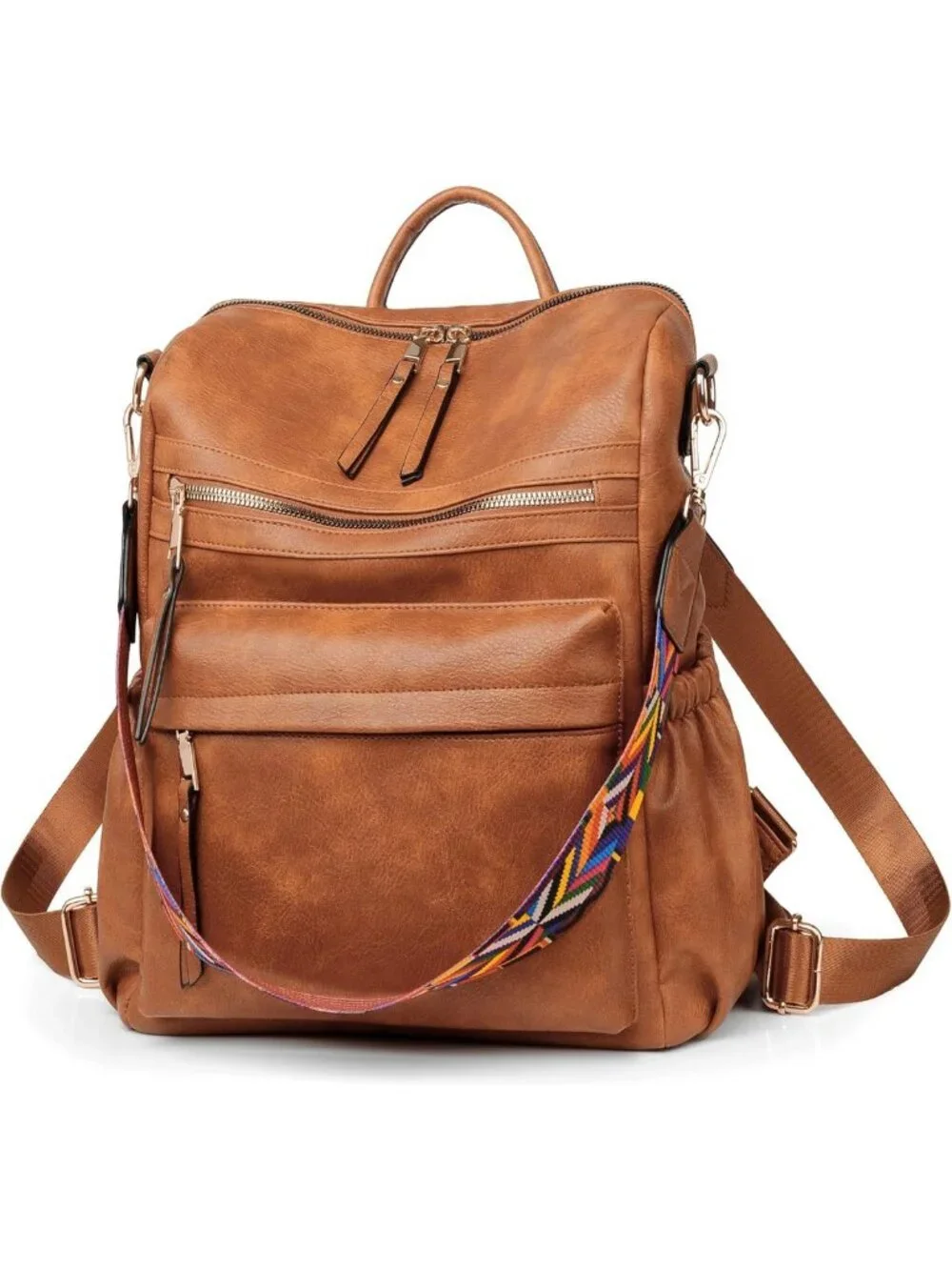 Stylish Leather Backpack Purse for Women | Travel Fashion Bag & Shoulder Tote